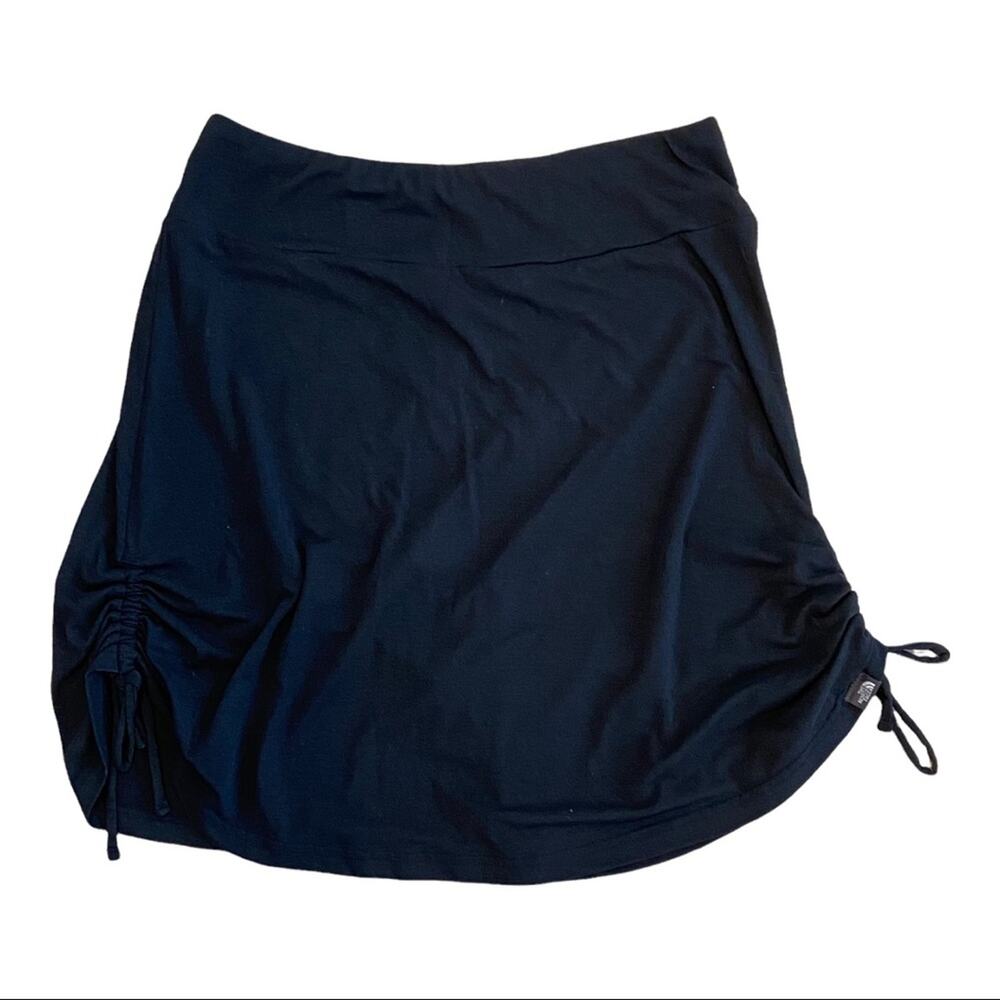 The North Face Black Drawstring Ruched Side Mini Skirt Women’s Size Small